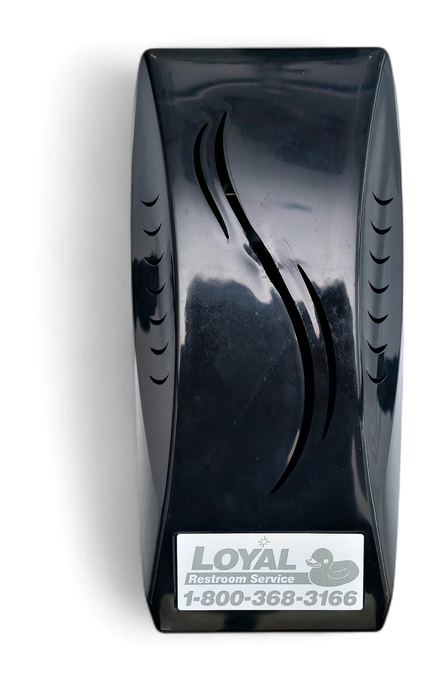 Micro air freshener dispenser with battery-free fan
