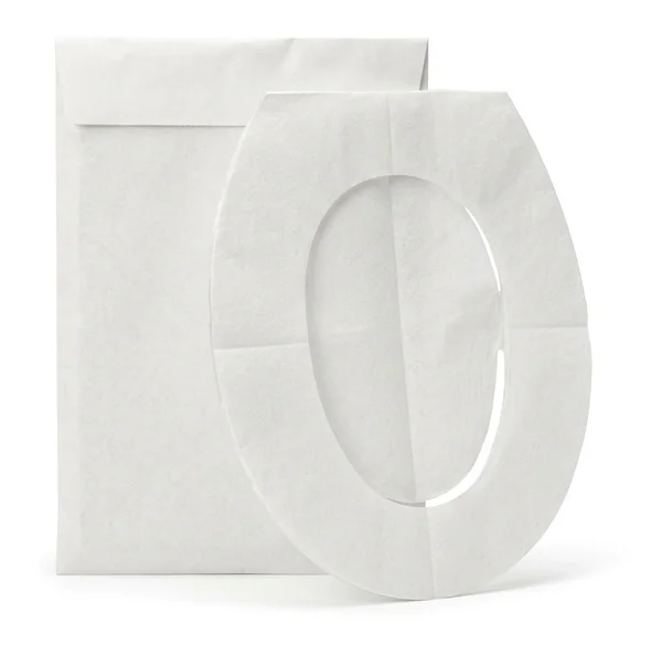 Disposable paper toilet seat cover and pack