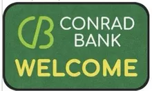Sample custom logo mat design — bank