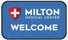 Sample custom logo mat design — medical center