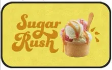 Sample custom logo mat design — ice cream shop